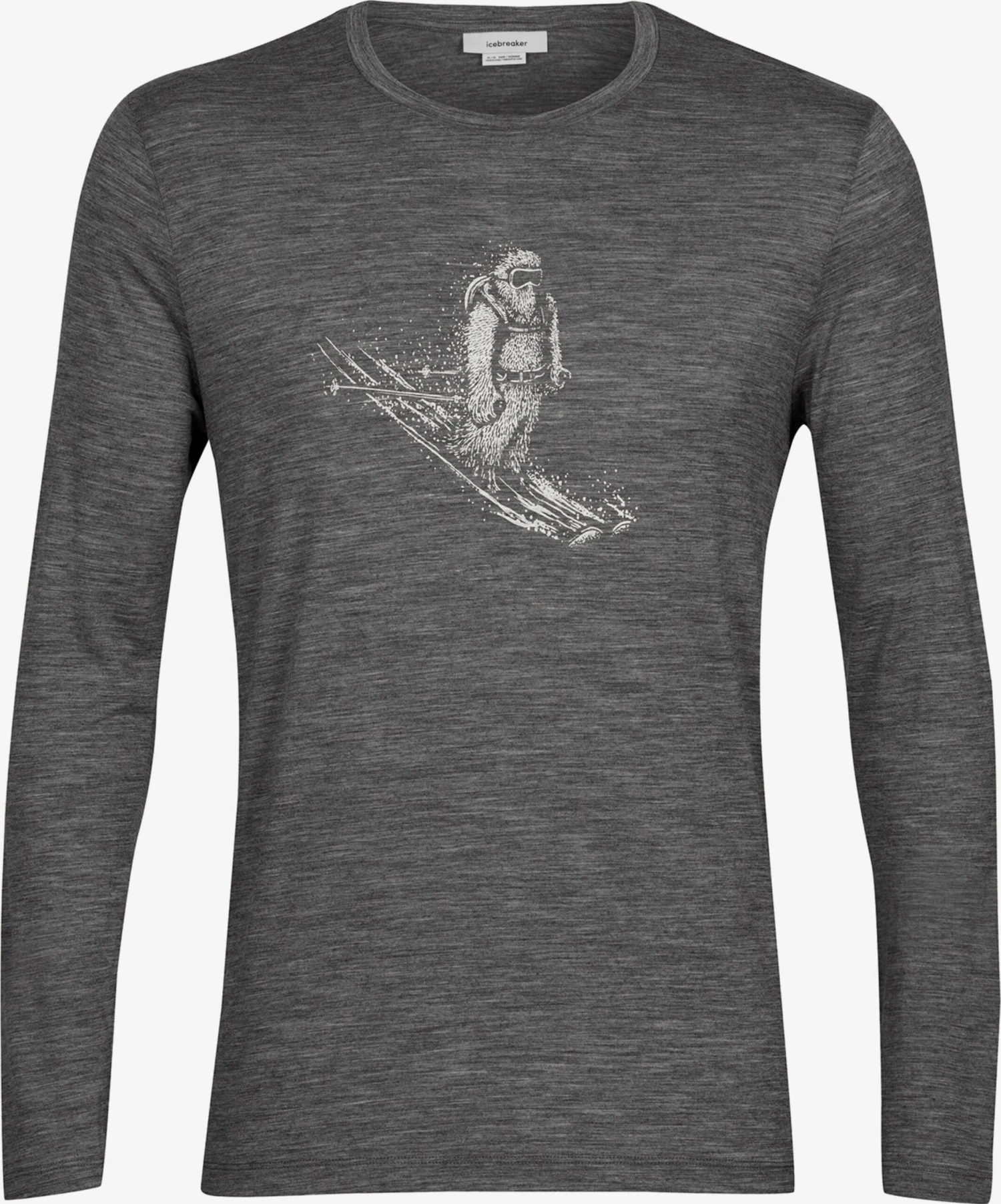 Icebreaker Functionele Shirts Functioneel Shirt Tech Lite II Skiing Yeti Heren Grijs Gemêleerd 1 Icebreaker Functionele Shirts Functioneel Shirt Tech Lite II Skiing Yeti Heren Grijs Gemêleerd