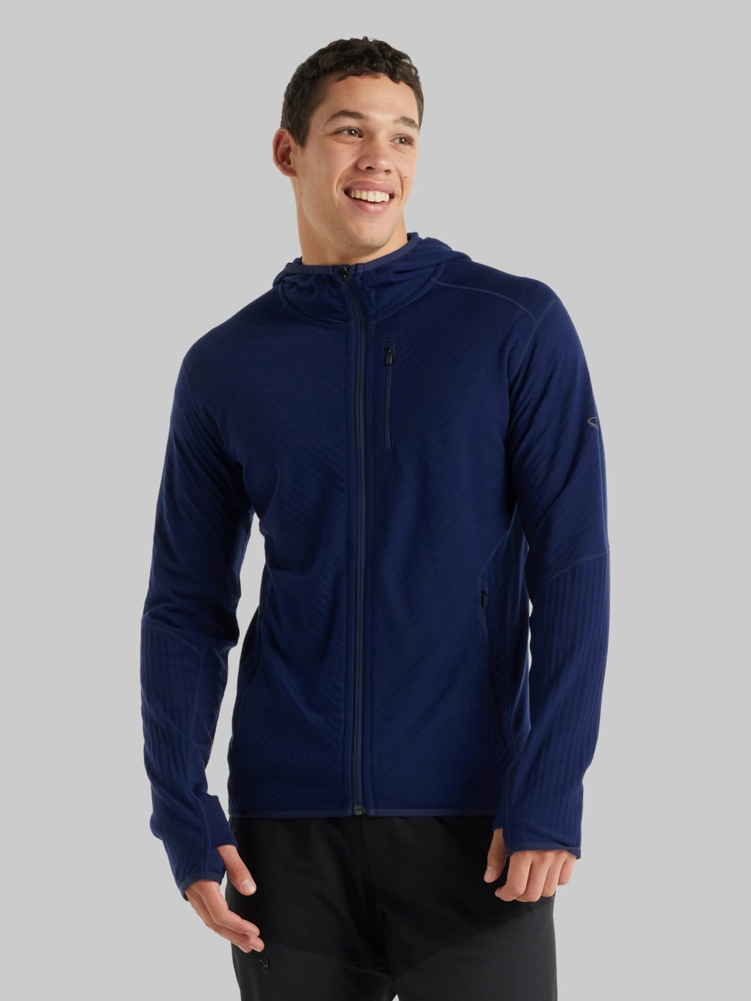 Icebreaker Fleece Jassen Funktionele Fleece-jas Heren Navy 2 Icebreaker Fleece Jassen Funktionele Fleece-jas Heren Navy - Afbeelding 2