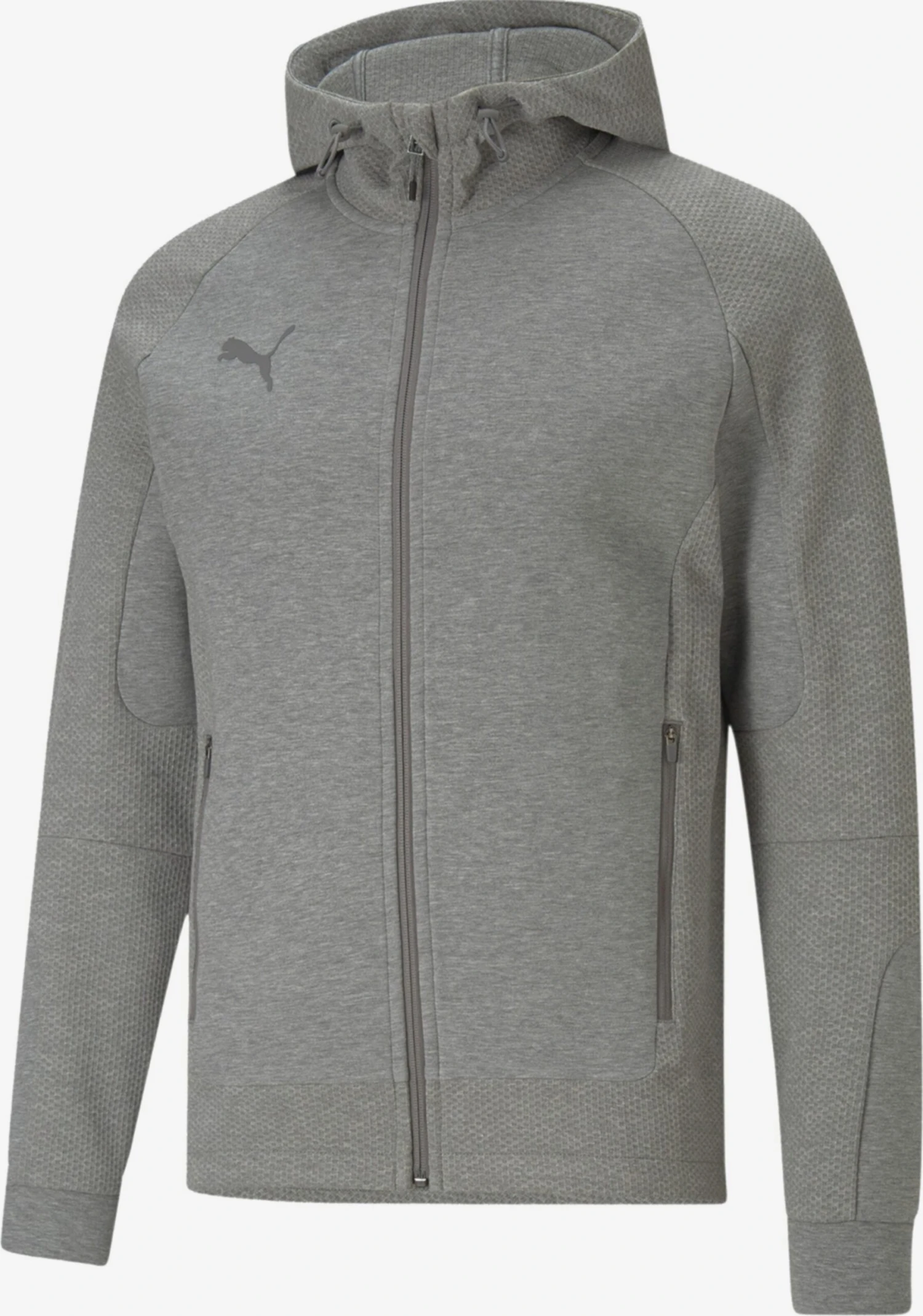 Puma Trainingsjacks Sportsweatvest Heren Stone Grey / Donkergrijs 2 Puma Trainingsjacks Sportsweatvest Heren Stone Grey / Donkergrijs - Afbeelding 2