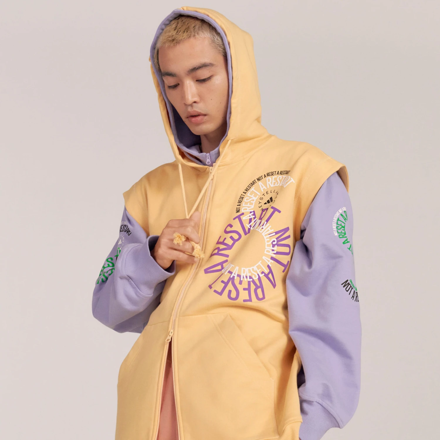 Adidas By Stella Mccartney Trainingsjacks Sportsweatvest Heren Geel 3 Adidas By Stella Mccartney Trainingsjacks Sportsweatvest Heren Geel - Afbeelding 3