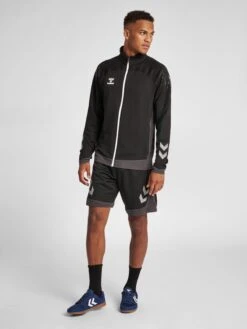 Hummel Trainingsjacks Sportsweatvest Lead Heren Zwart -Sportieve Kleding 4d76848e303acb95e1e194970fad3baa