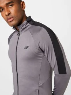 4F Trainingsjacks Trainingsjack BLMF010 Heren Donkergrijs -Sportieve Kleding 5697671bfd7e24fdbd5b86f71393cf31