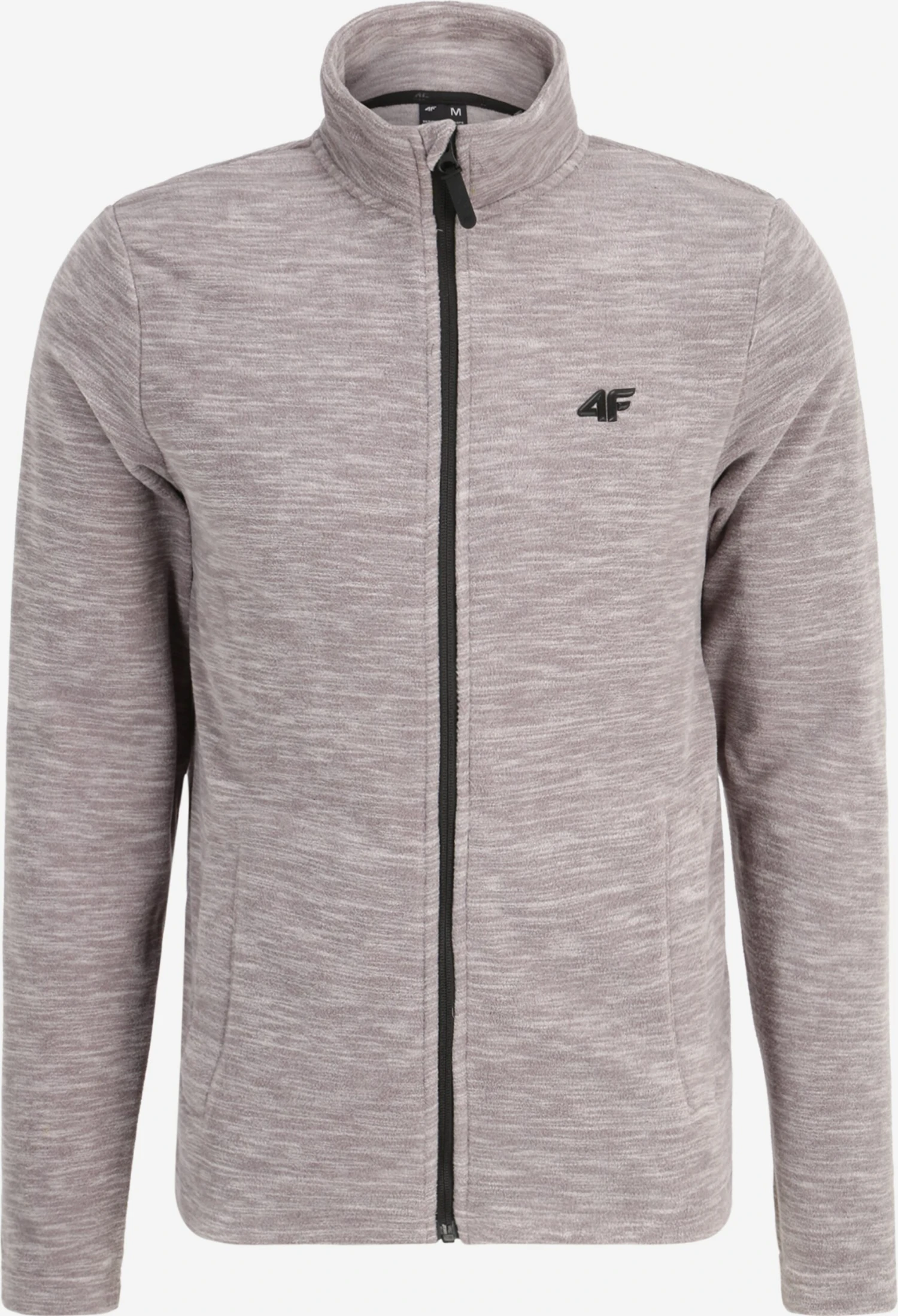 4F Fleece Jassen Funktionele Fleece-jas Heren Grijs Gemêleerd 1 4F Fleece Jassen Funktionele Fleece-jas Heren Grijs Gemêleerd