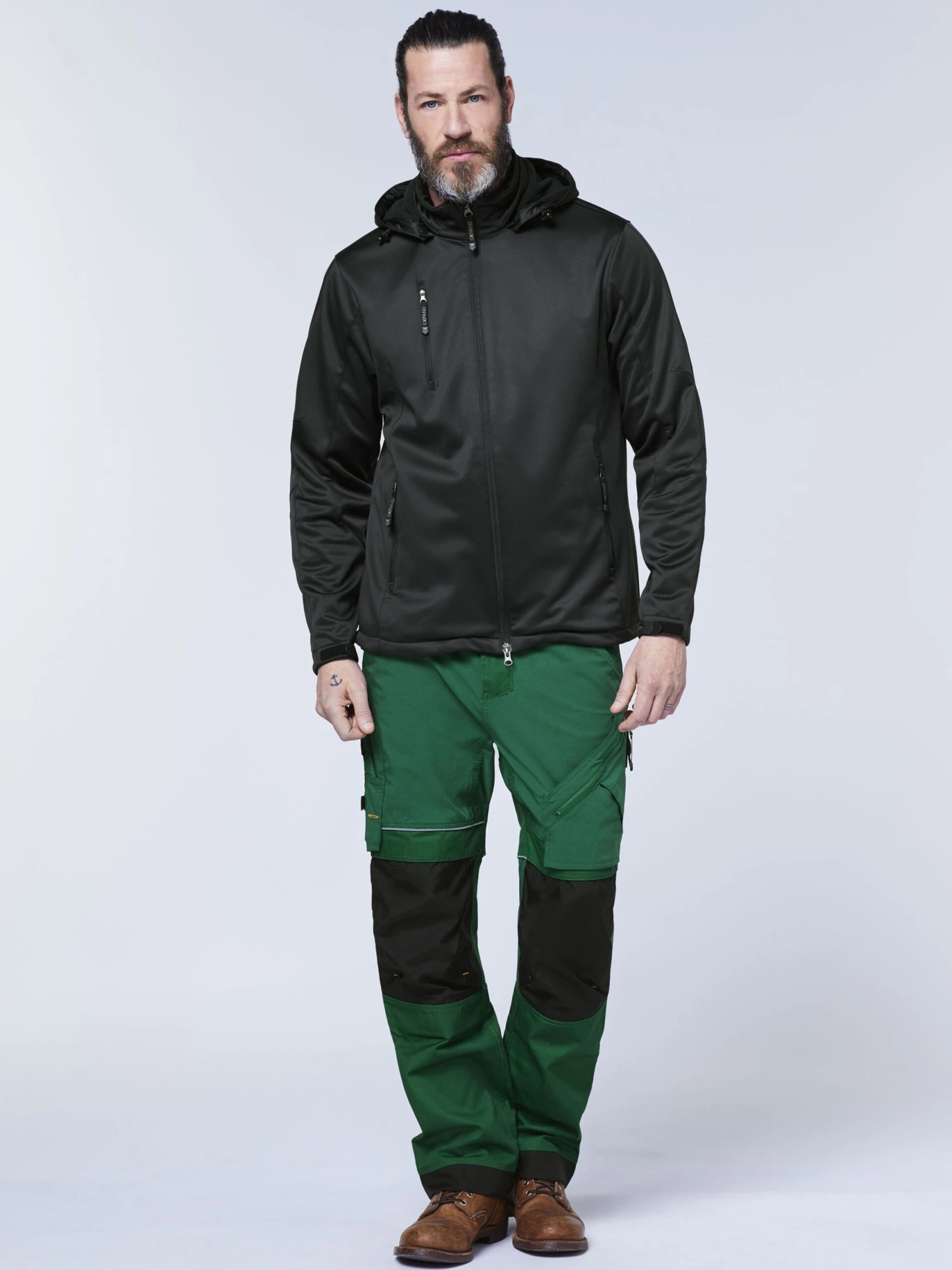 Softshell Jassen Outdoorjas Heren Zwart 5 Softshell Jassen Outdoorjas Heren Zwart - Afbeelding 5