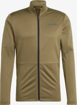 Adidas TERREX Fleece Jassen Funktionele Fleece-jas Heren Olijfgroen