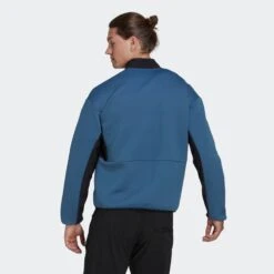 Adidas TERREX Fleece Jassen Funktionele Fleece-jas Hike Heren Blauw -Sportieve Kleding 60d3870c1c0ff26a34579888238f003c