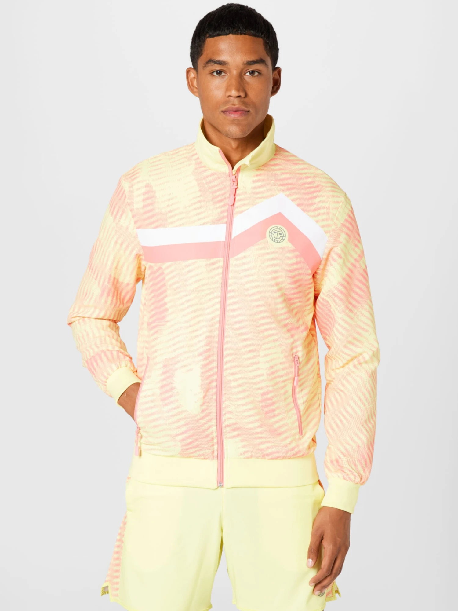 BIDI BADU Trainingsjacks Sportsweatvest Zulu Heren Lichtgeel 3 BIDI BADU Trainingsjacks Sportsweatvest Zulu Heren Lichtgeel - Afbeelding 3