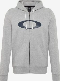 Oakley Trainingsjacks Regular Fit Sportsweatvest ELLIPSE Heren Grijs
