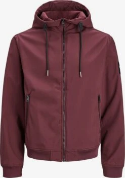 Jack & Jones Softshell Jassen Functionele Jas Heren Wijnrood