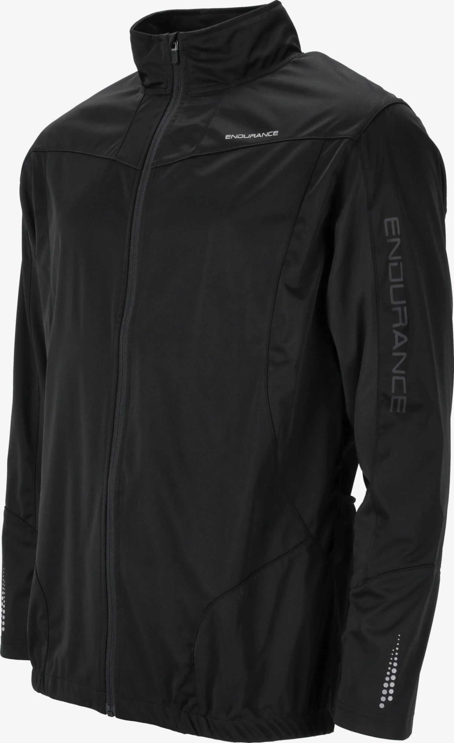 Endurance Trainingsjacks Trainingsjack CLUSON Heren Zwart 2 Endurance Trainingsjacks Trainingsjack CLUSON Heren Zwart - Afbeelding 2