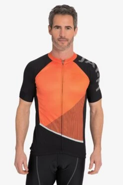 Tricots Tricot Heren Oranje / Zwart -Sportieve Kleding a36afb5fc0653cddb876a65cb49acd8a