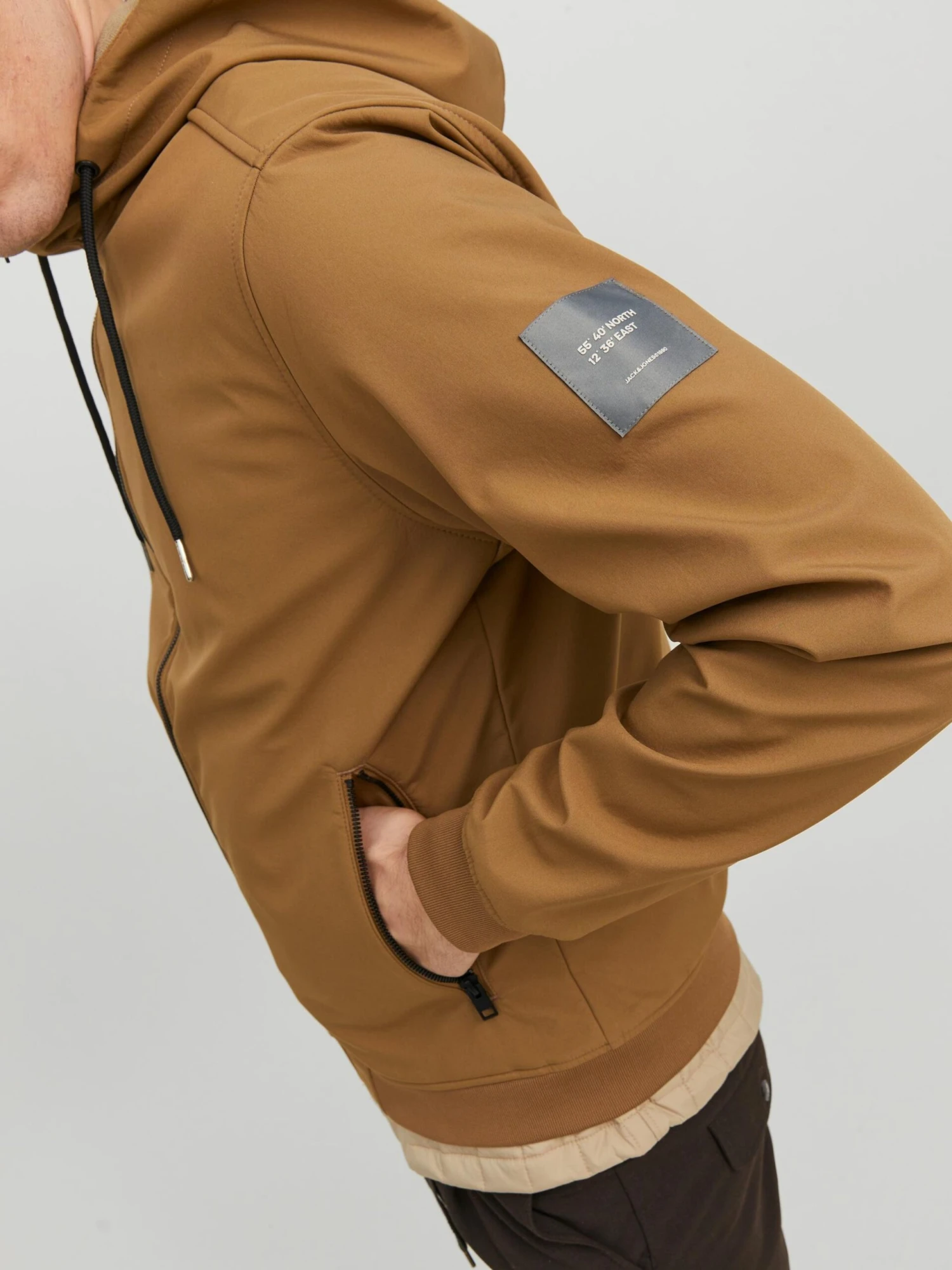 Jack & Jones Softshell Jassen Functionele Jas Heren Lichtbruin 6 Jack & Jones Softshell Jassen Functionele Jas Heren Lichtbruin - Afbeelding 6