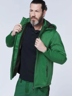 Softshell Jassen Outdoorjas Heren Groen -Sportieve Kleding b267280f0d7a82412510692be65dc16e