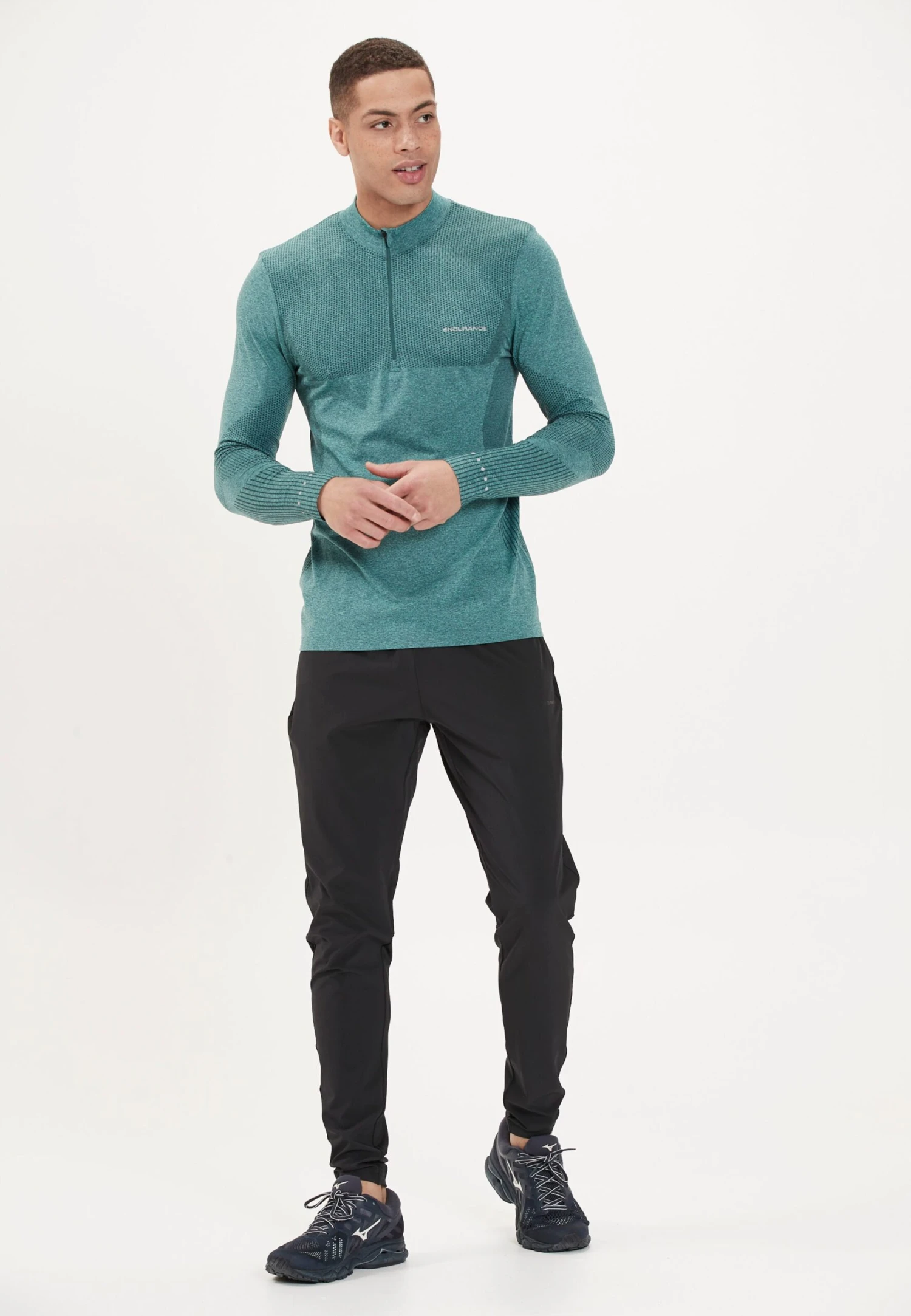 Endurance Functionele Shirts Functioneel Shirt Jaro Heren Blauw / Groen 4 Endurance Functionele Shirts Functioneel Shirt Jaro Heren Blauw / Groen - Afbeelding 4