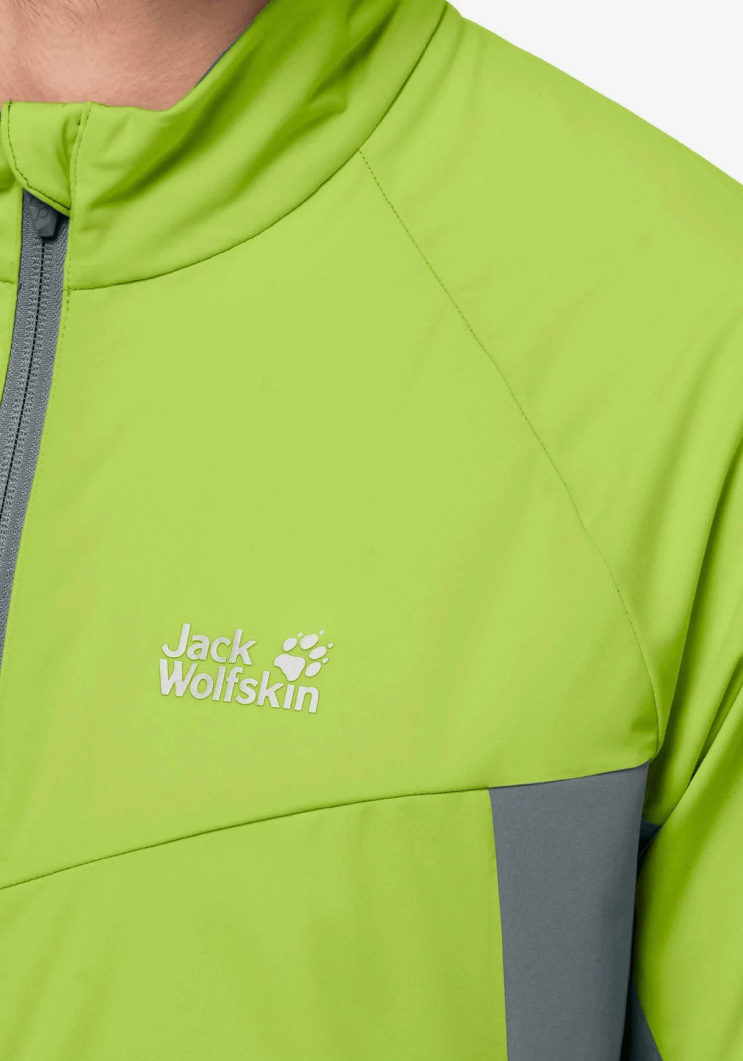 Jack Wolfskin Softshell Jassen Outdoorjas Heren Lichtgroen 4 Jack Wolfskin Softshell Jassen Outdoorjas Heren Lichtgroen - Afbeelding 4