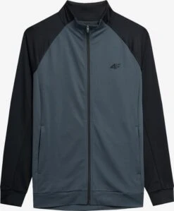 Voorkant 36 4F Trainingsjacks Sportsweatvest Heren Antraciet / Donkergrijs